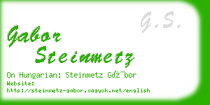 gabor steinmetz business card